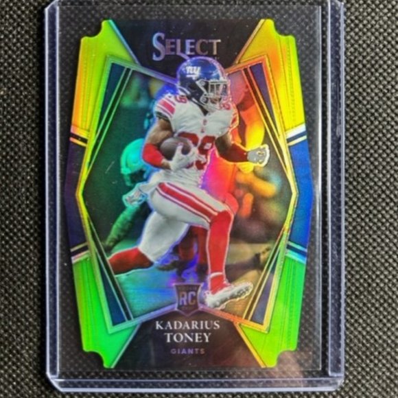 Kadarius Toney RC 2021 Select Green and Yellow Prizm Die-Cut #152 Rookie Card - Picture 1 of 2